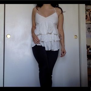 White avec les filles blouse